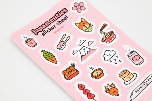 Japan Cuties 🌸 - Sticker Sheet