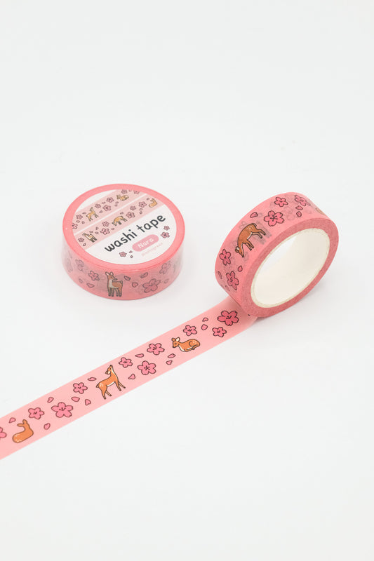 Nara Deer & Cherry Blossoms - Washi Tape