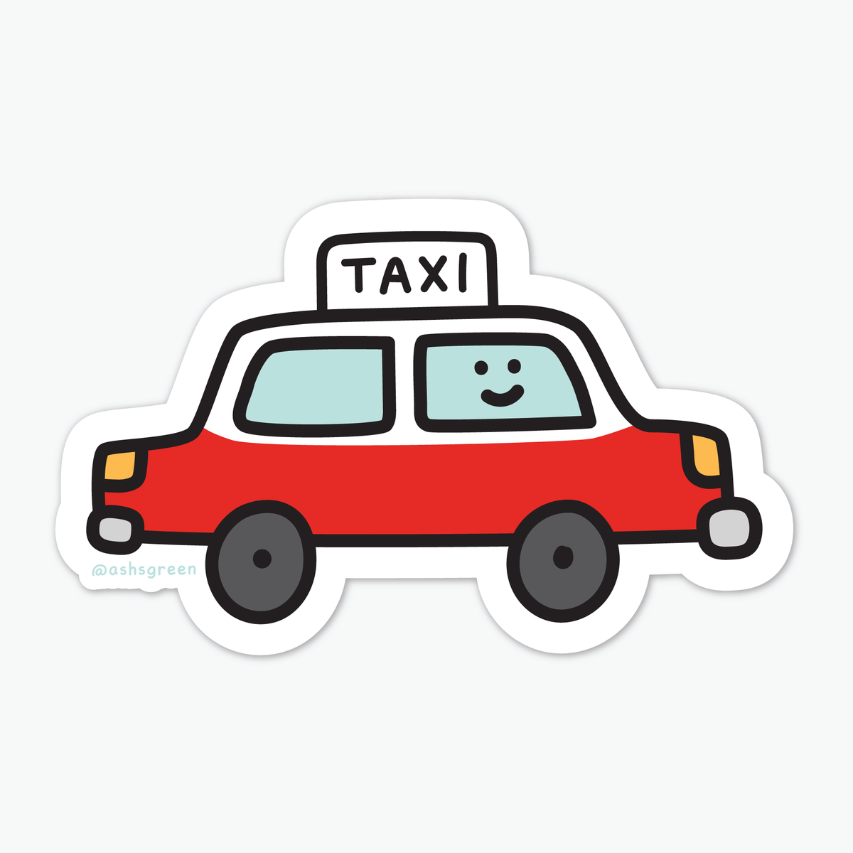 Hong Kong Taxi - Vinyl Sticker