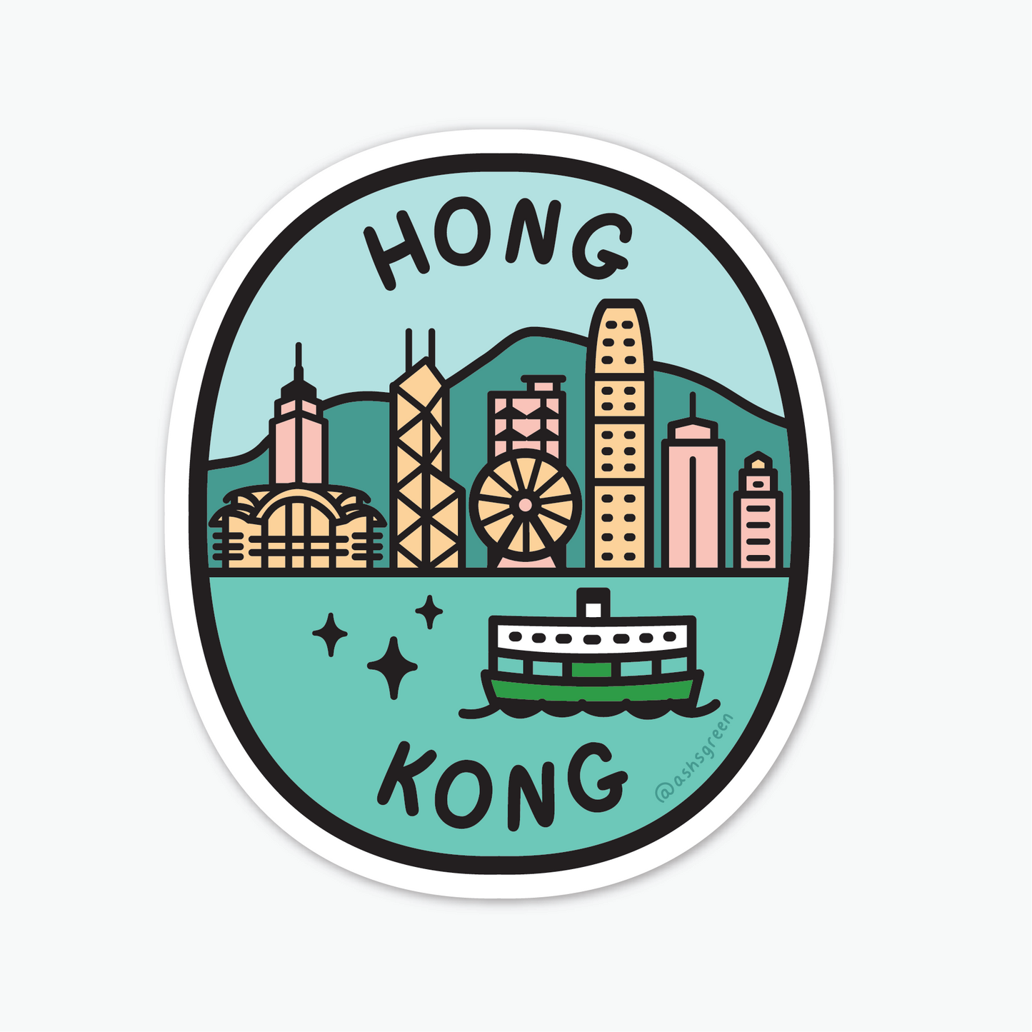 Hong Kong Harbour - Vinyl Sticker (Hong Kong Collection)