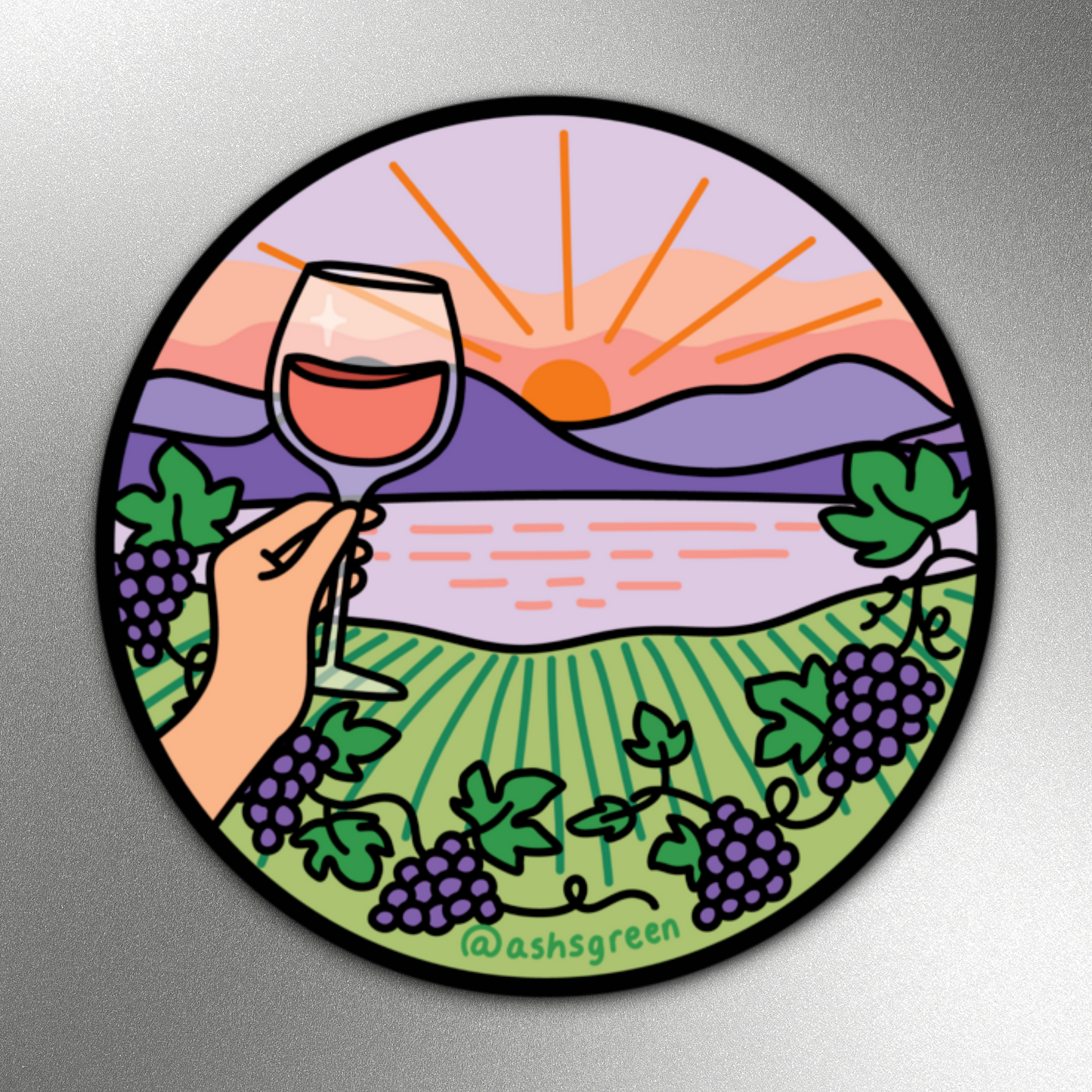 Okanagan Vineyard - Magnet