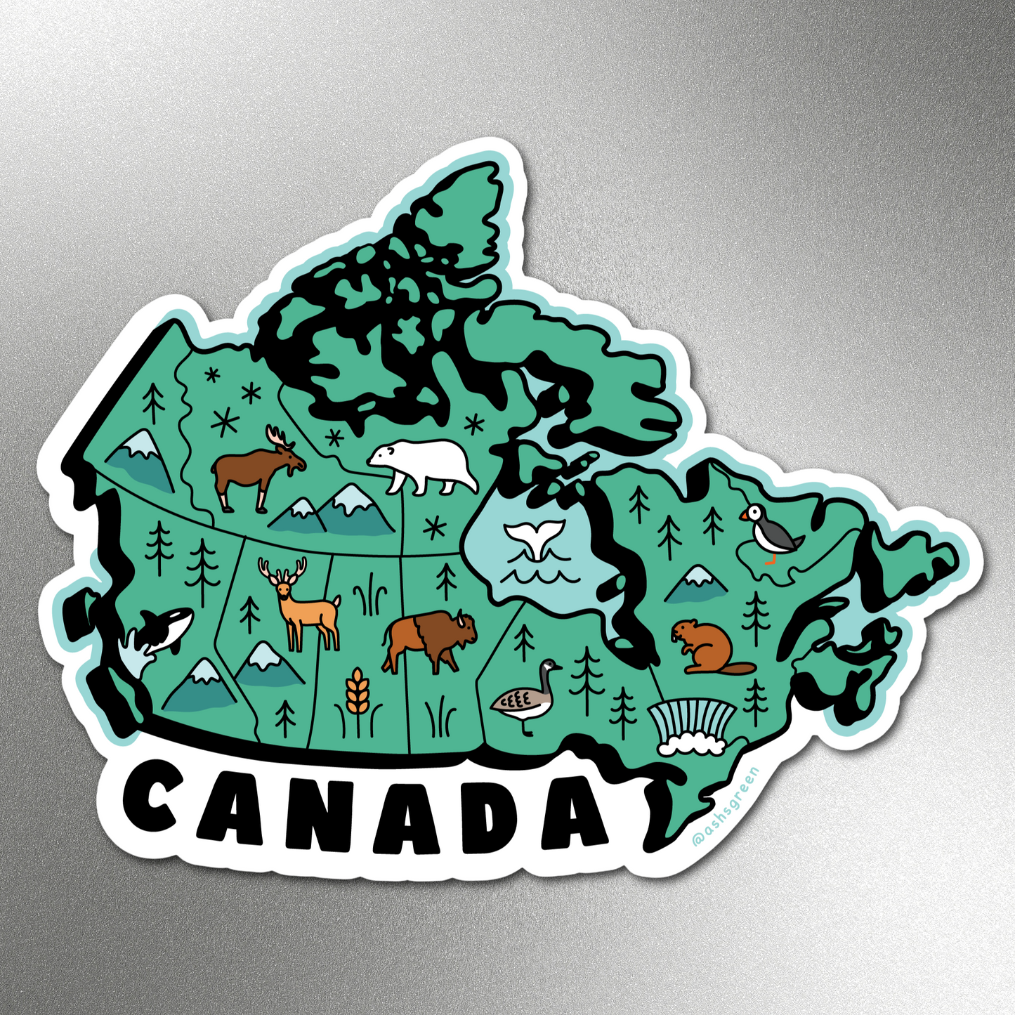 Map of Canada - Magnet