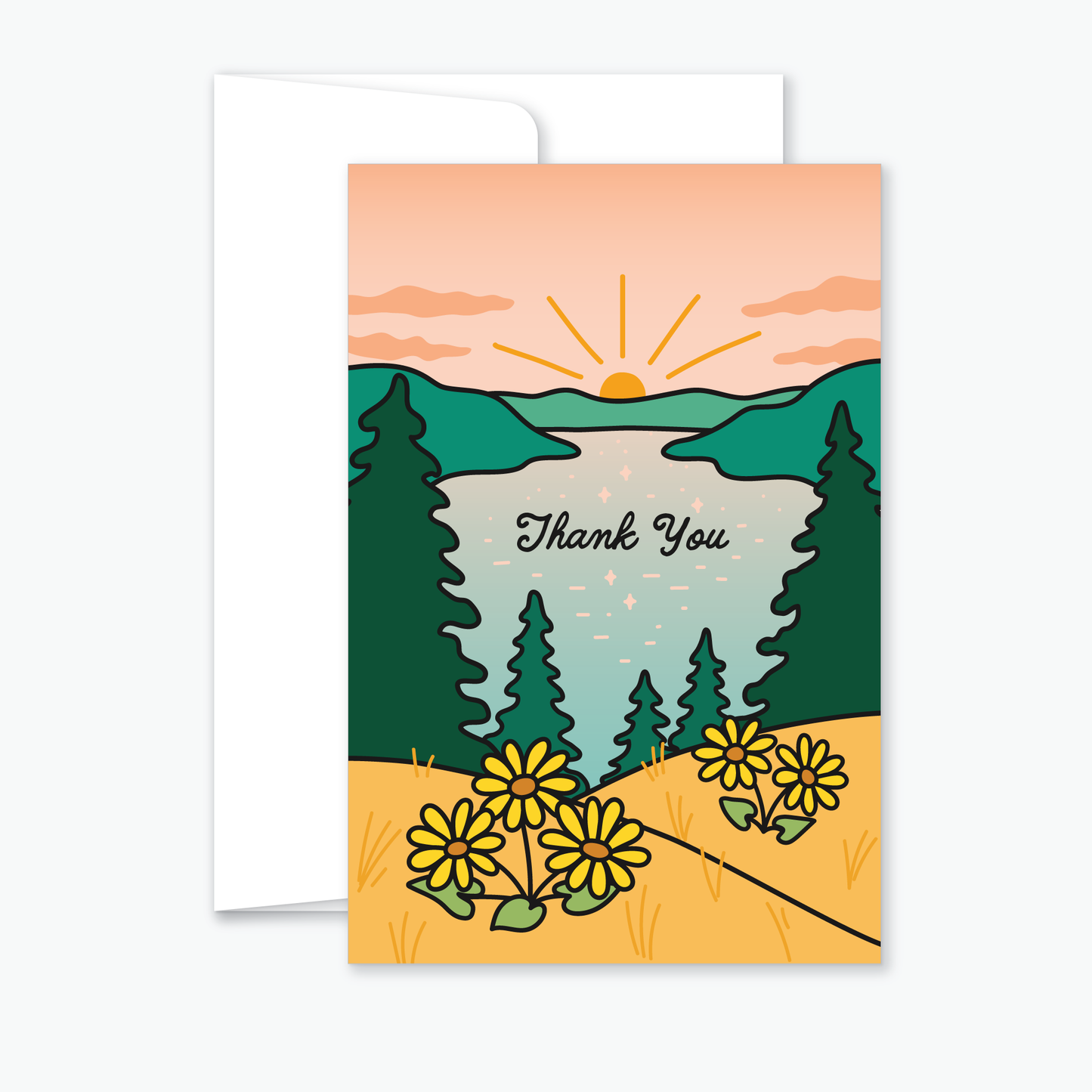 Thank You - Okanagan Scenery greeting card