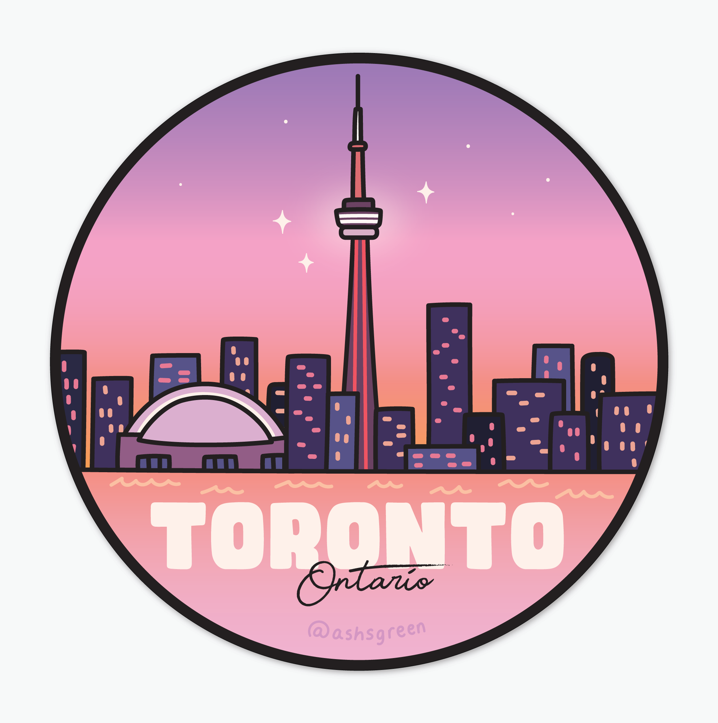 Toronto, Ontario - Vinyl Sticker