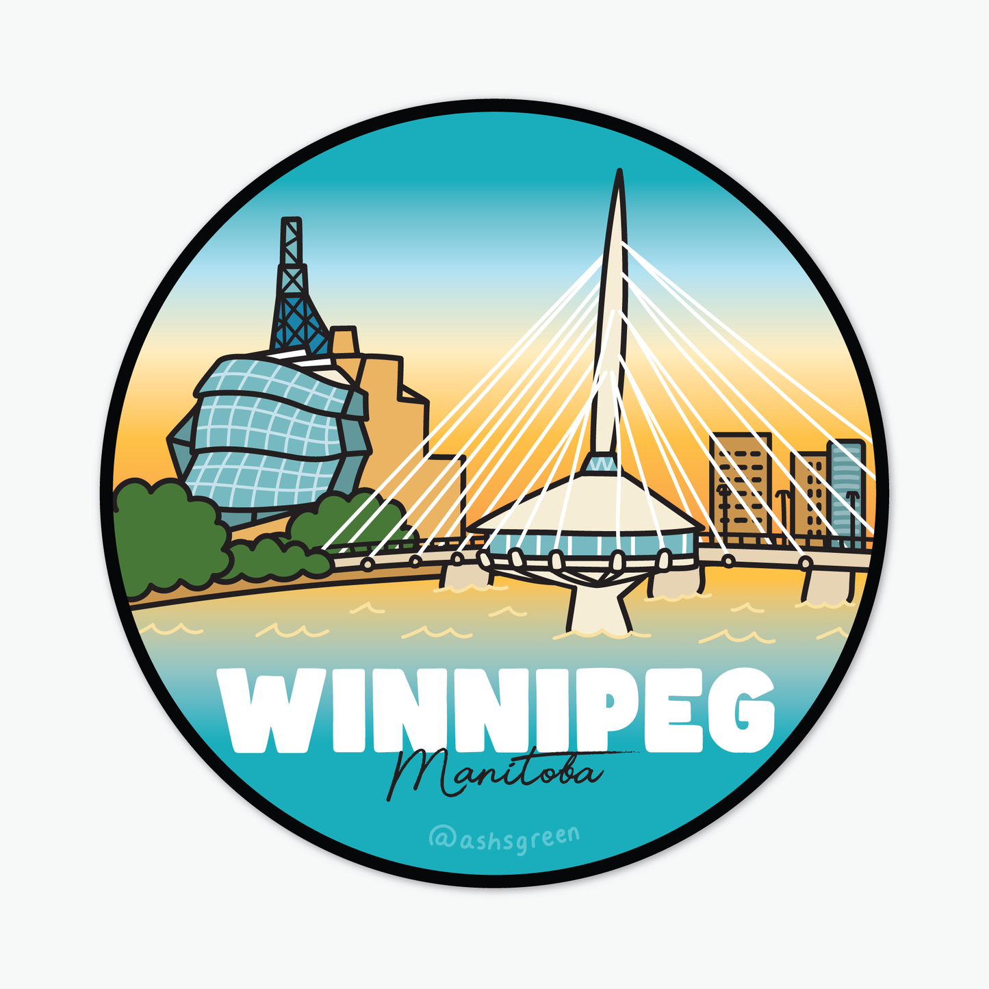 Winnipeg, MB - Vinyl Sticker