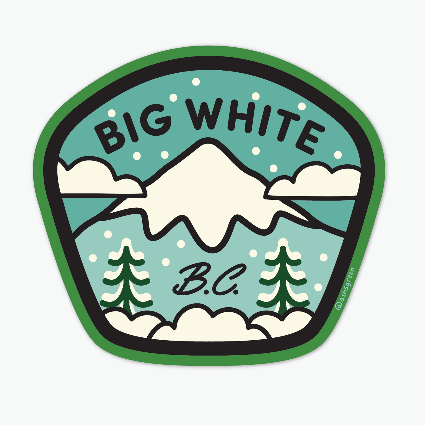 Big White - Vinyl Sticker