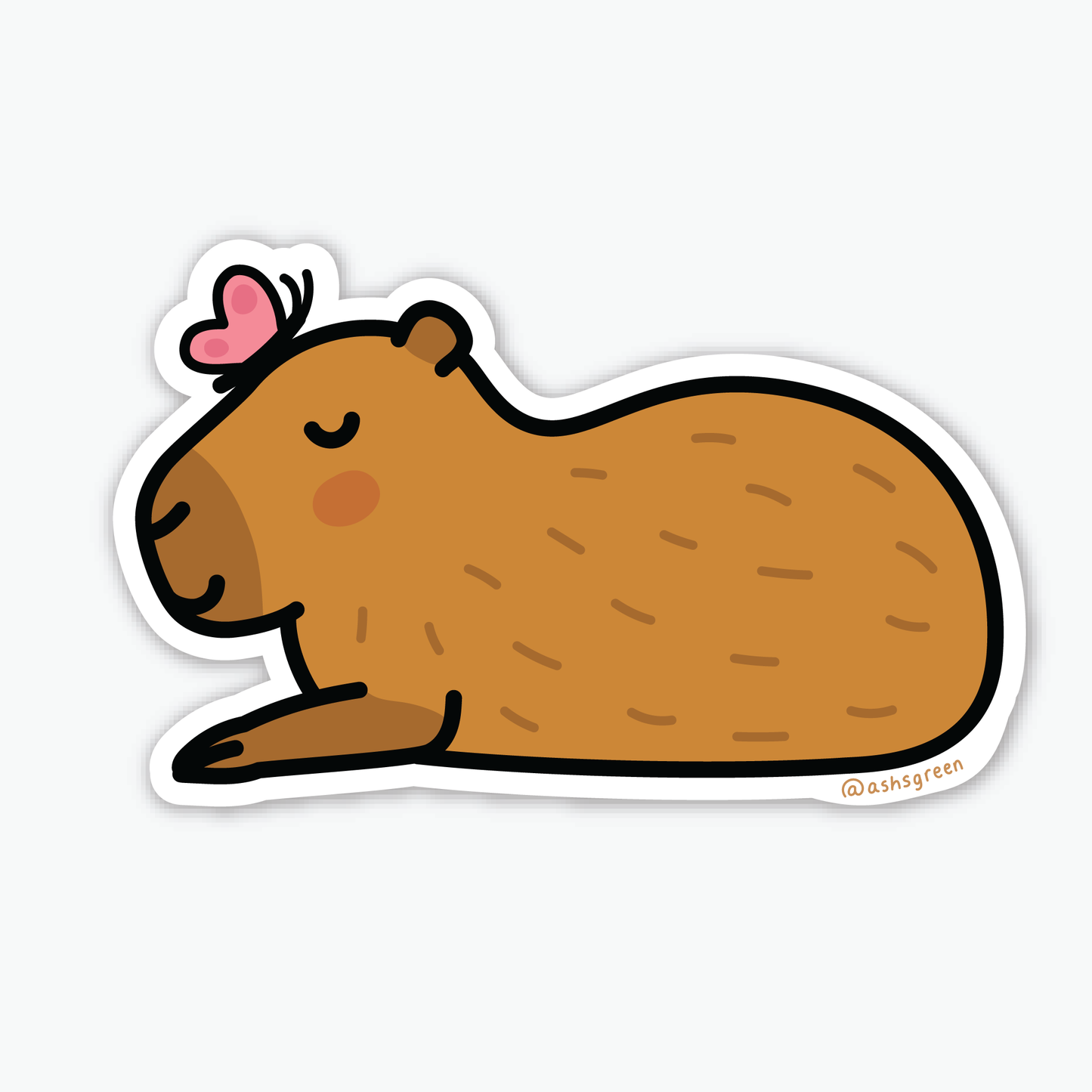 Cute Capybara - Vinyl Sticker