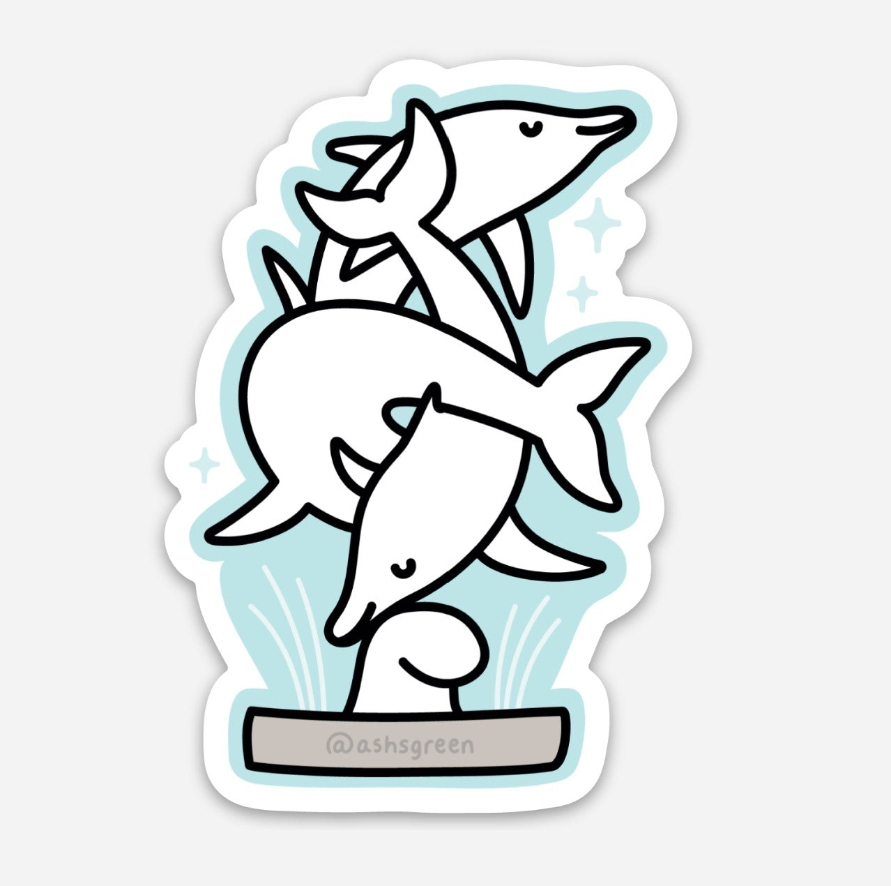 The Dolphins - Vinyl Sticker