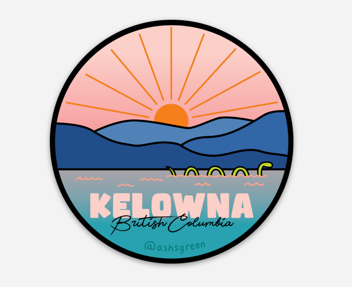 Kelowna Sunset - Vinyl Sticker