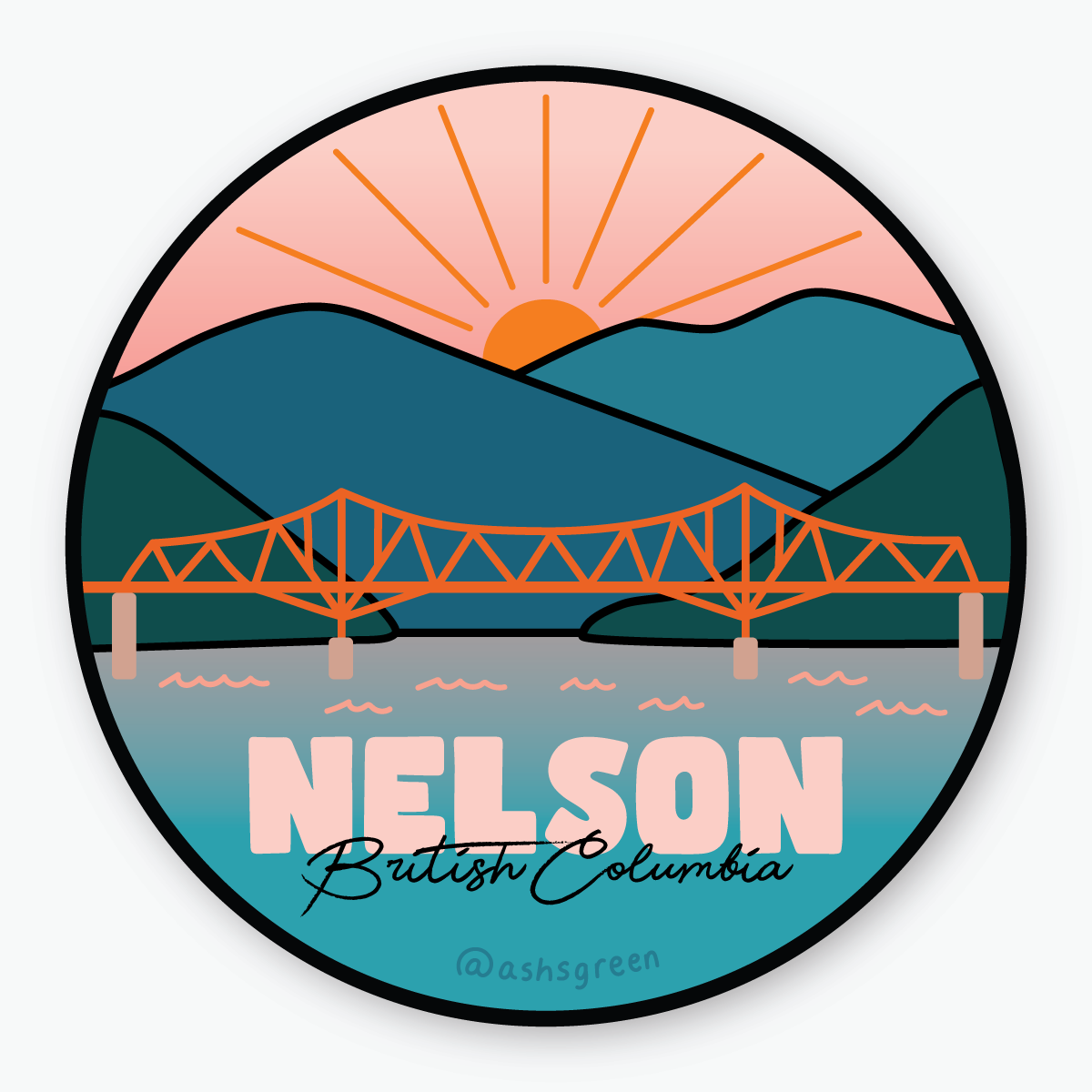 Nelson, BC - Vinyl Sticker