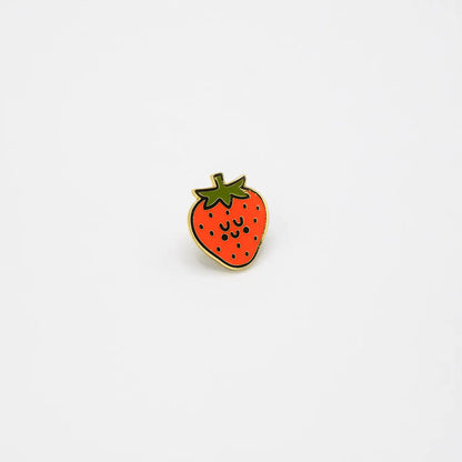 Happy Strawberry Enamel Pin 🍓