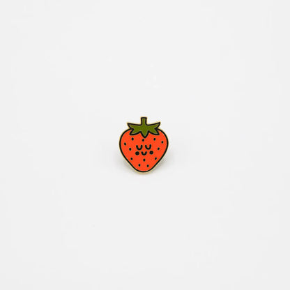 Happy Strawberry Enamel Pin 🍓
