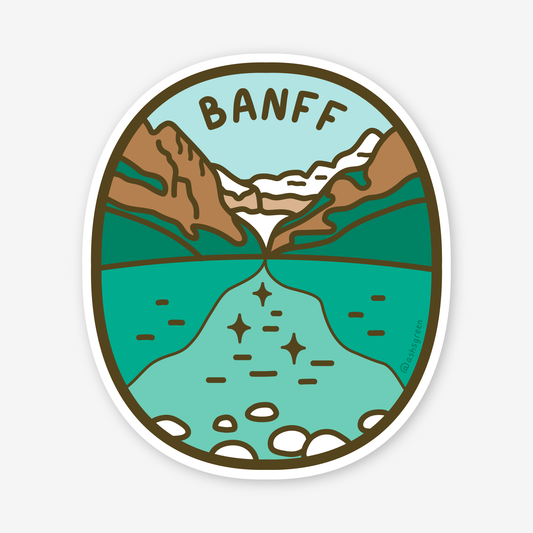 Banff National Park, Lake Louise - Vinyl Sticker