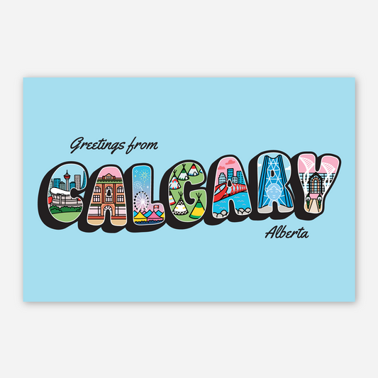 'Greetings from Calgary' - Postcard