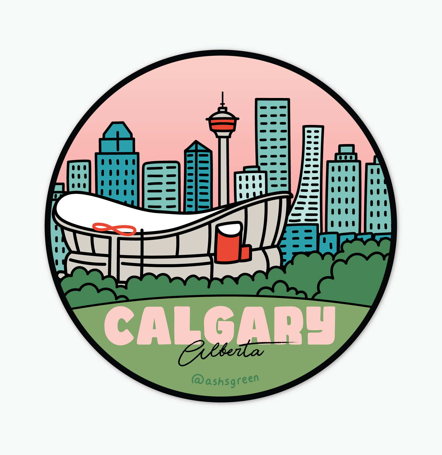 Calgary, Alberta - Vinyl Sticker