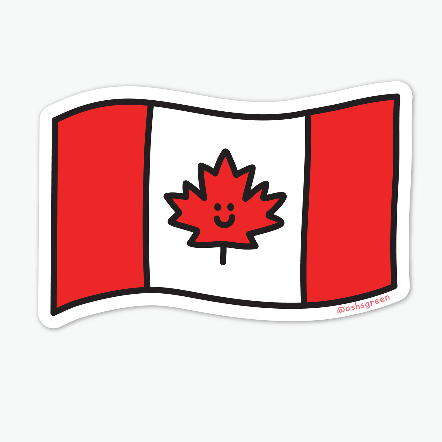 Canada Flag - Vinyl Sticker