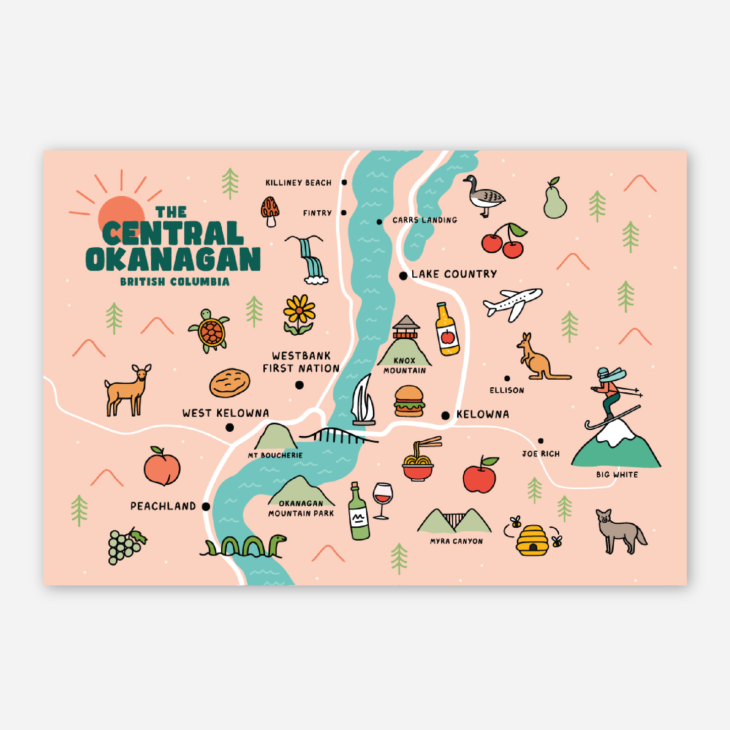 Central Okanagan - Postcard