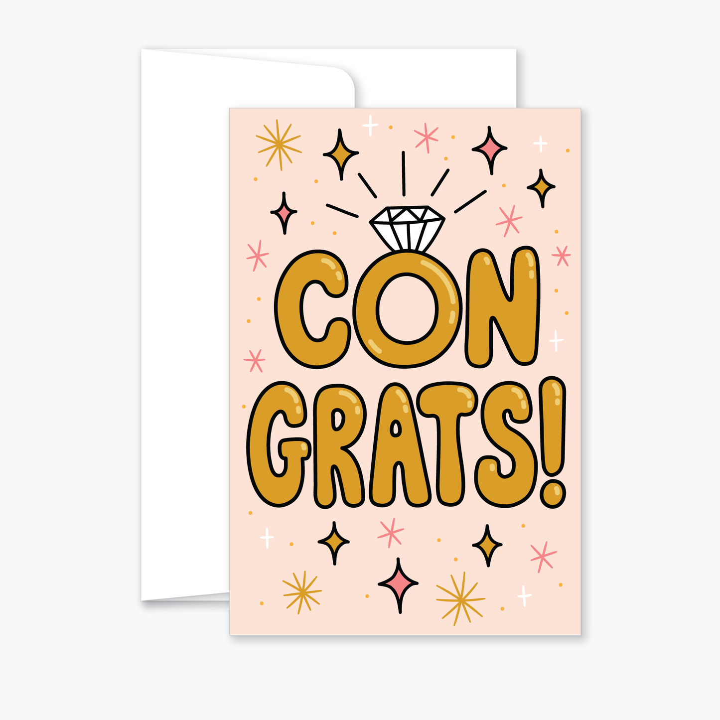 Congrats! - Engagement, Wedding Greeting Card