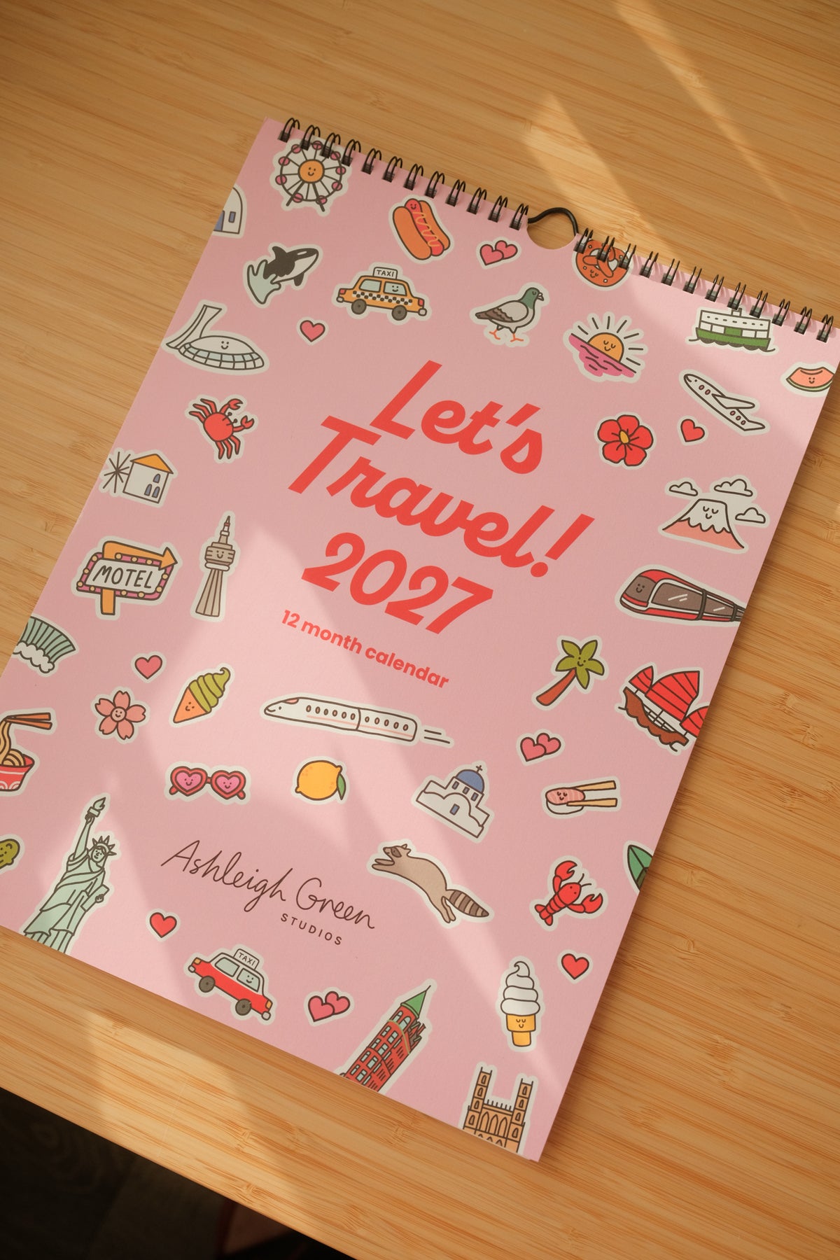 2027 Wall Calendar - Let's Travel!