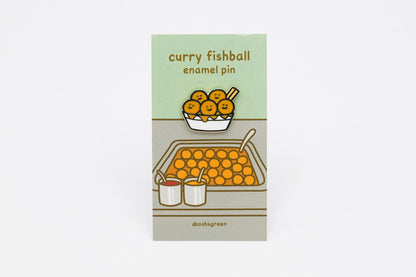 Curry Fishball - Enamel Pin