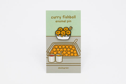 Curry Fishball - Enamel Pin