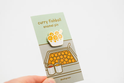 Curry Fishball - Enamel Pin