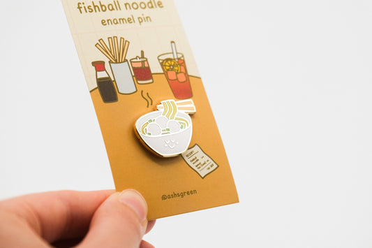 Fishball Noodles - Enamel Pin