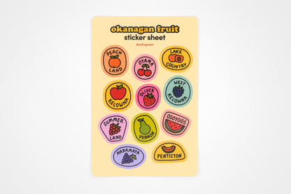 Okanagan Fruit - Sticker Sheet