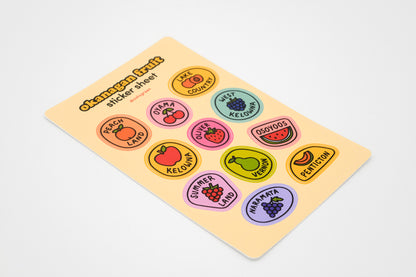 Okanagan Fruit - Sticker Sheet