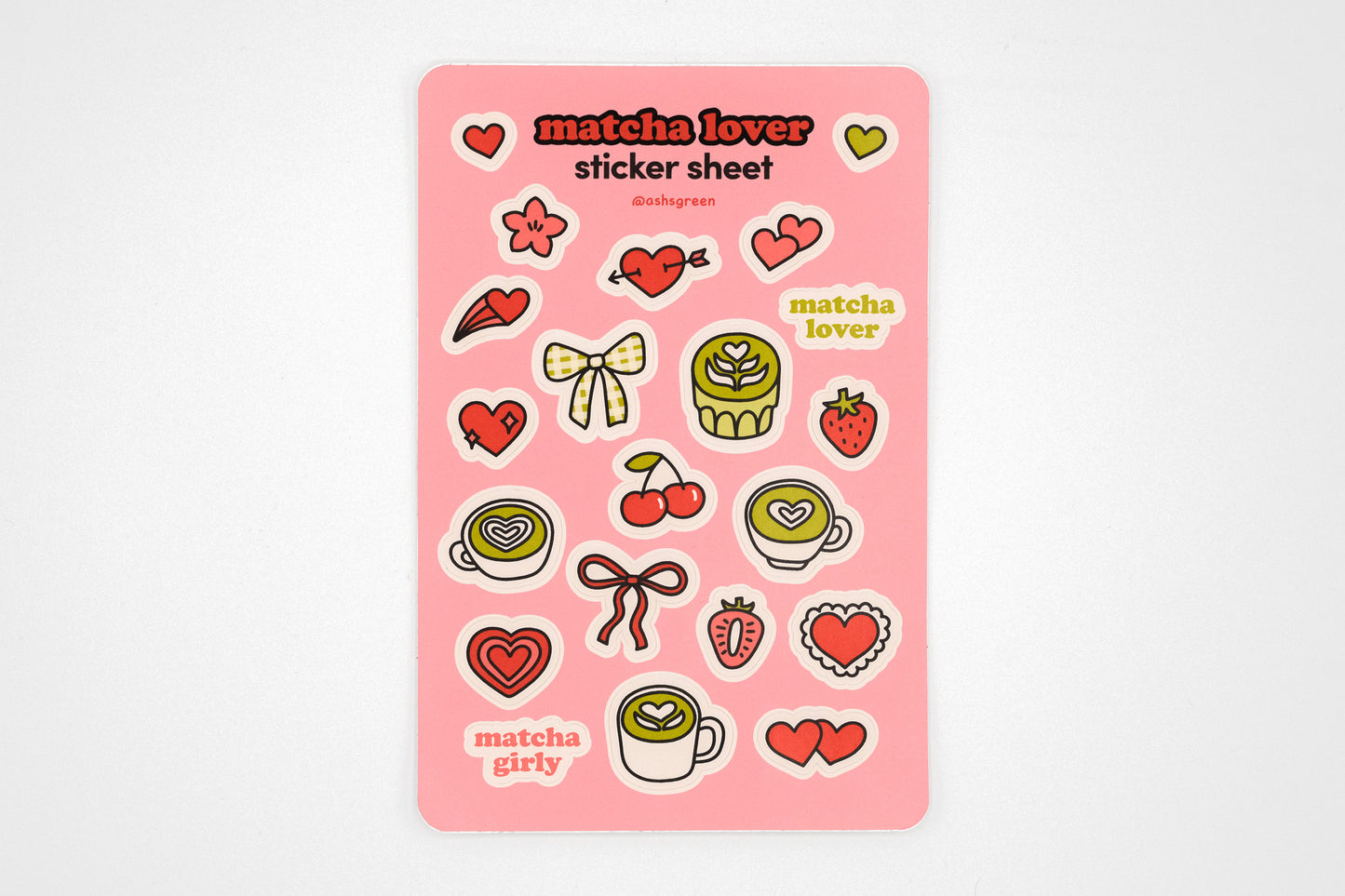 Matcha Lover 🍵💗 - Sticker Sheet