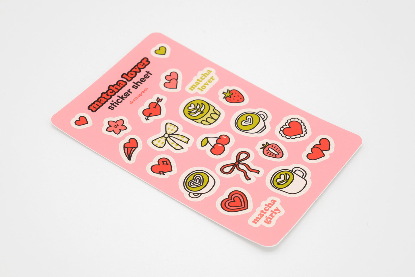 Matcha Lover 🍵💗 - Sticker Sheet