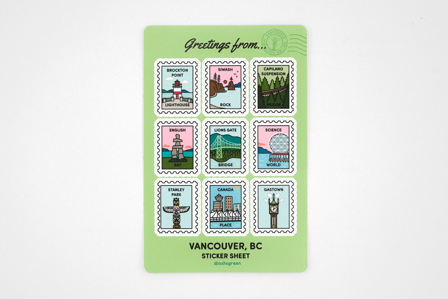 Vancouver Landmarks - Sticker Sheet