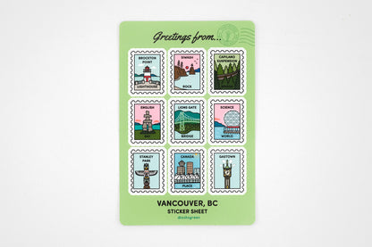 Vancouver Landmarks - Sticker Sheet