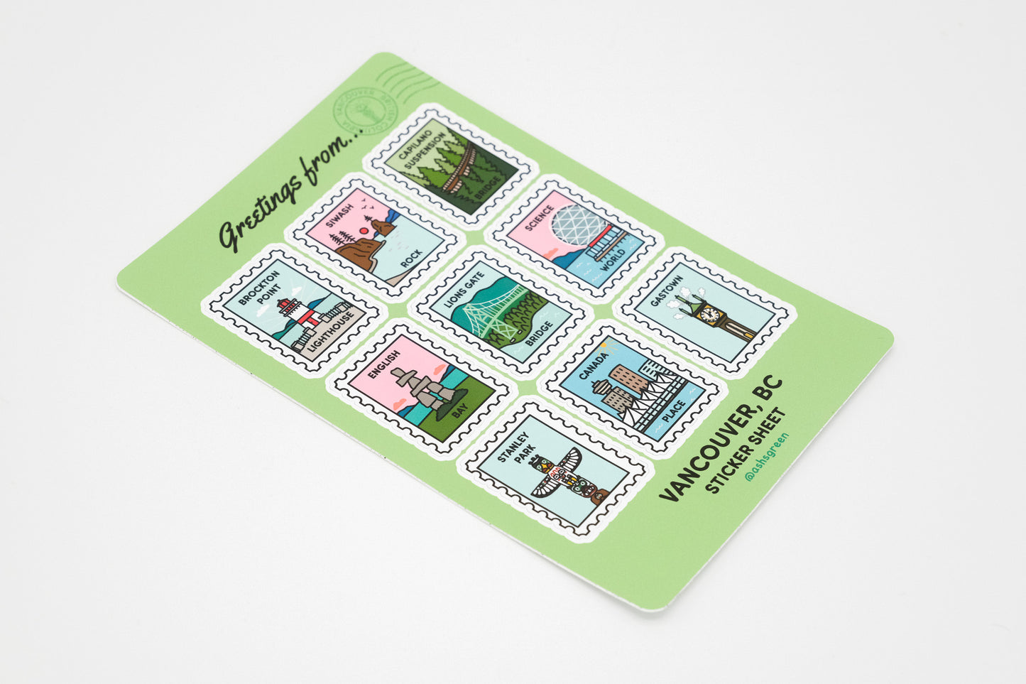 Vancouver Landmarks - Sticker Sheet