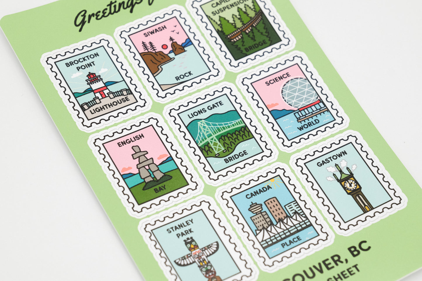 Vancouver Landmarks - Sticker Sheet