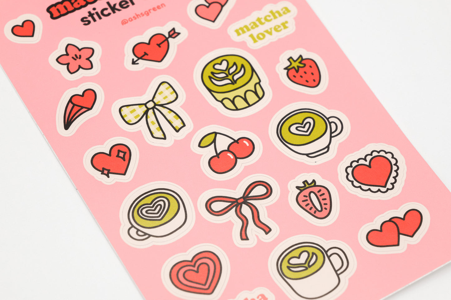 Matcha Lover 🍵💗 - Sticker Sheet