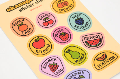 Okanagan Fruit - Sticker Sheet