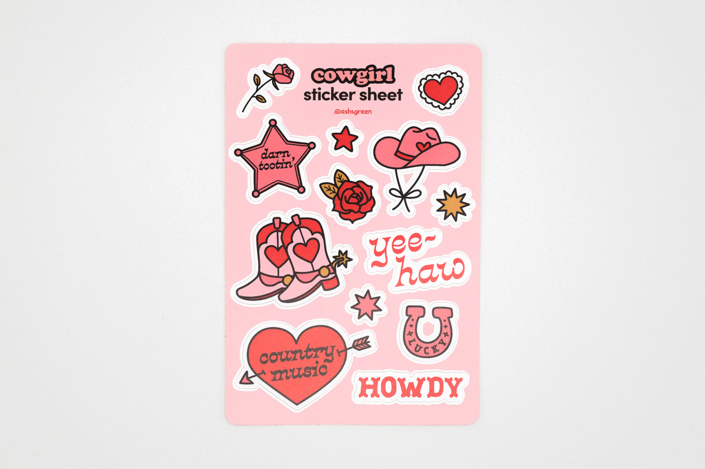 Cowgirl - Sticker Sheet