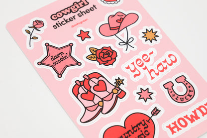 Cowgirl - Sticker Sheet