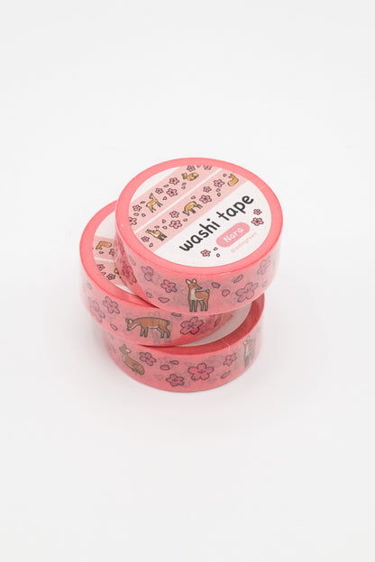Nara Deer & Cherry Blossoms - Washi Tape