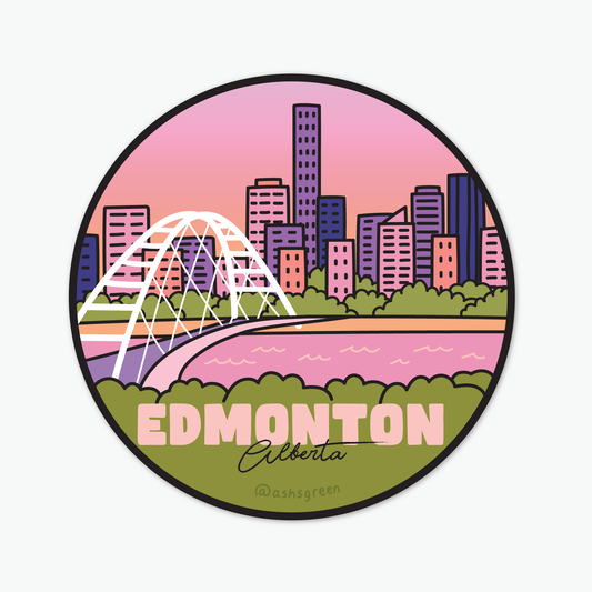 Edmonton, Alberta - Vinyl Sticker