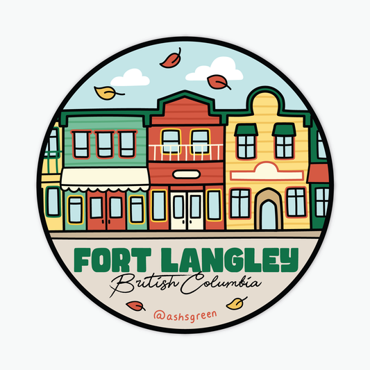 Fort Langley, BC - Vinyl Sticker