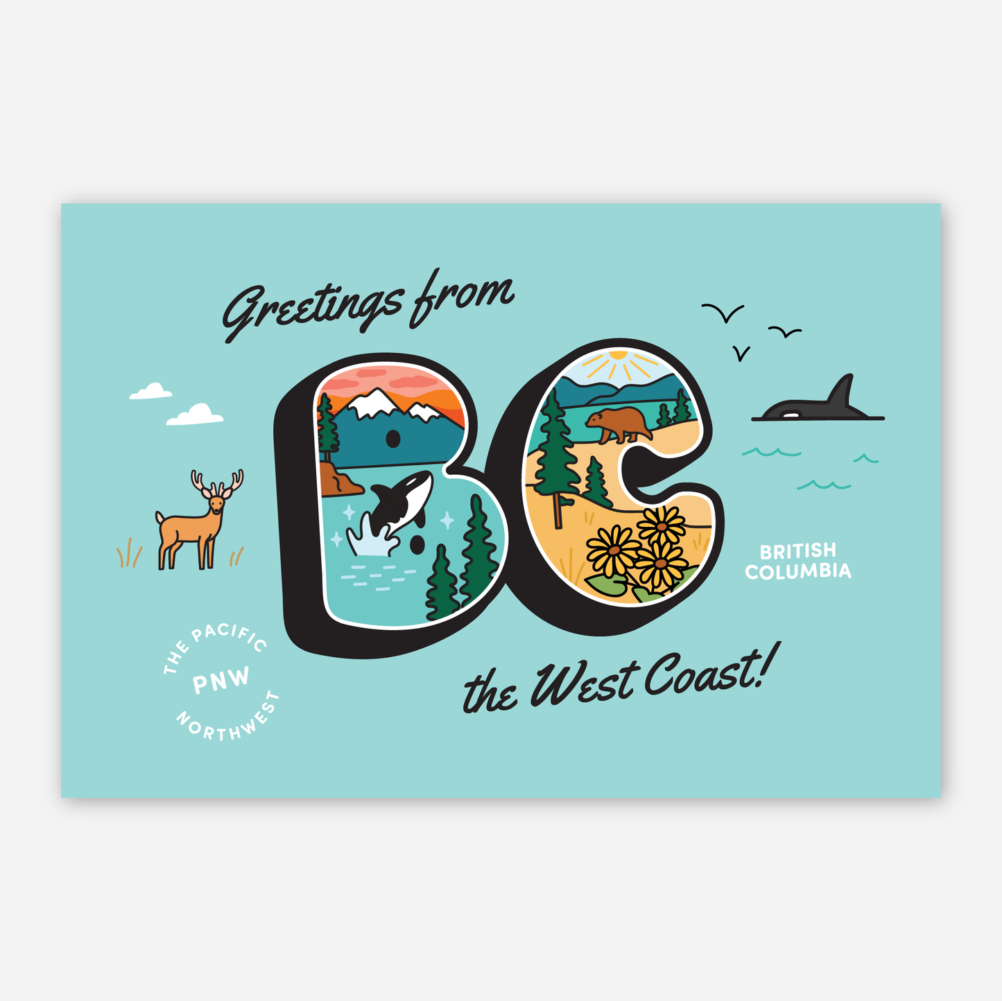 'Greetings from BC' - Postcard