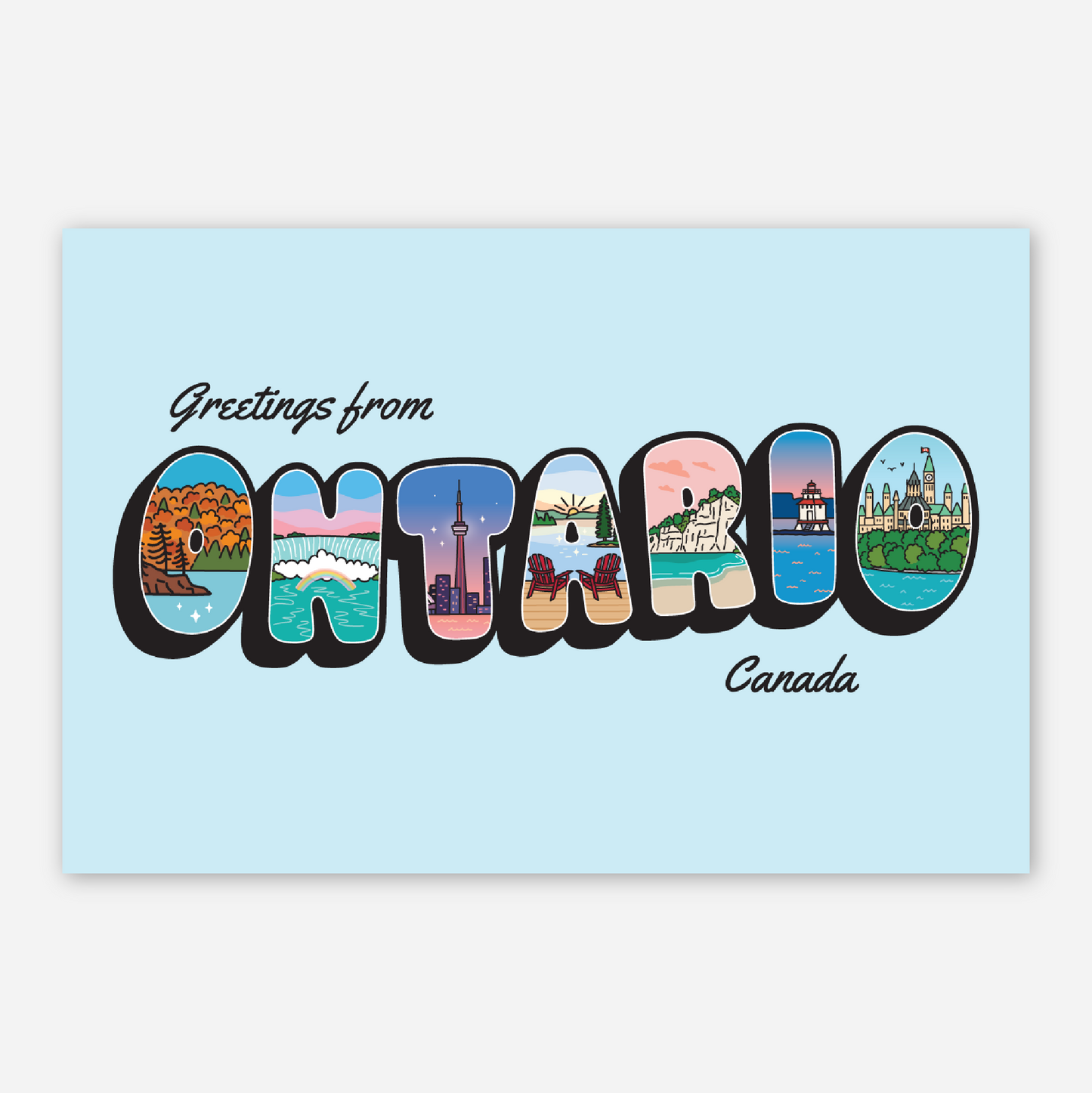 'Greetings from Ontario' - Postcard