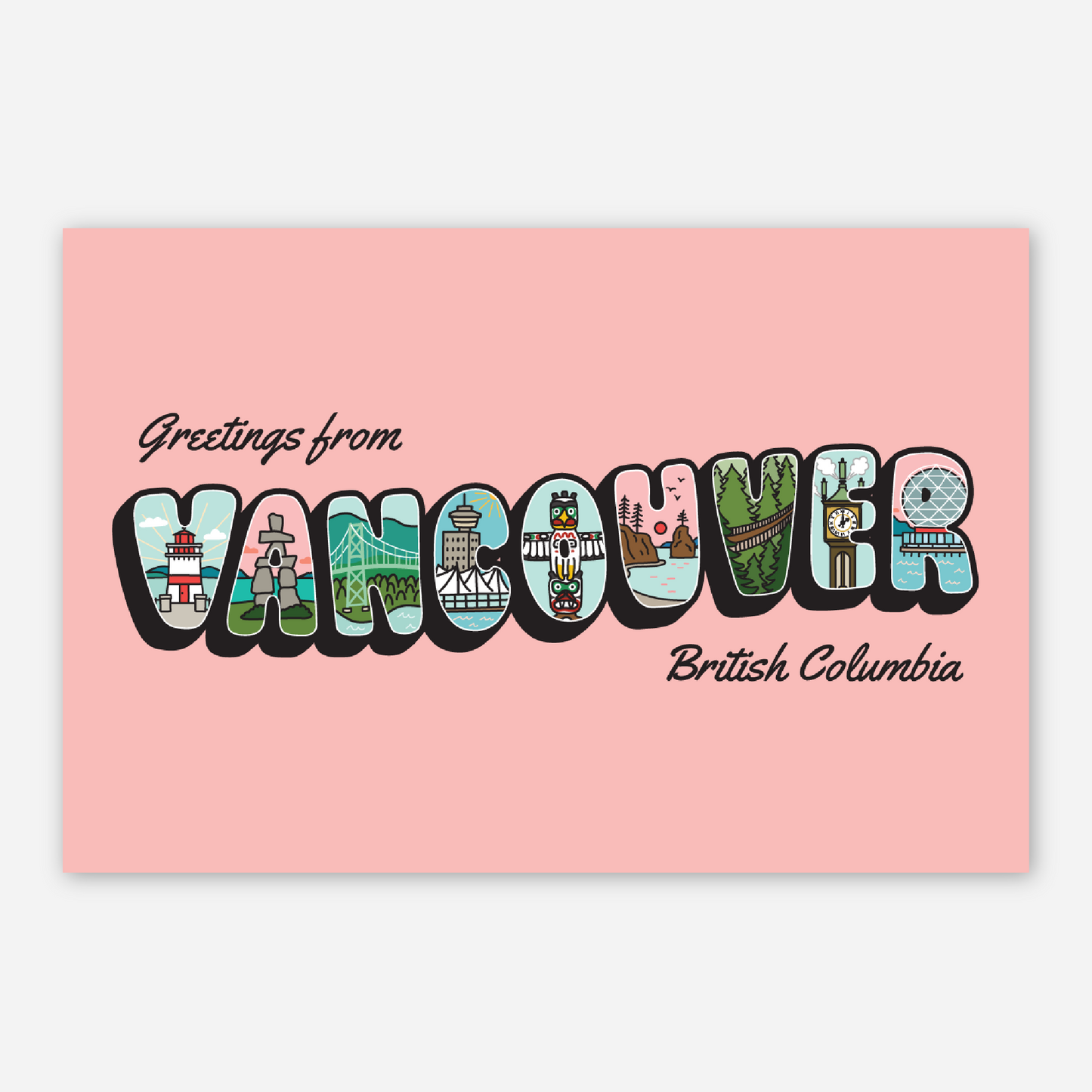 'Greetings from Vancouver' - Postcard