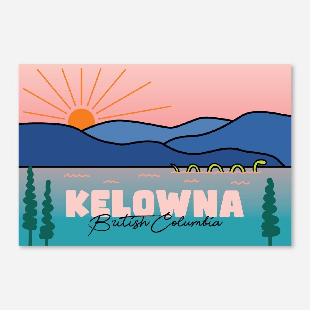 Kelowna Sunset - Postcard