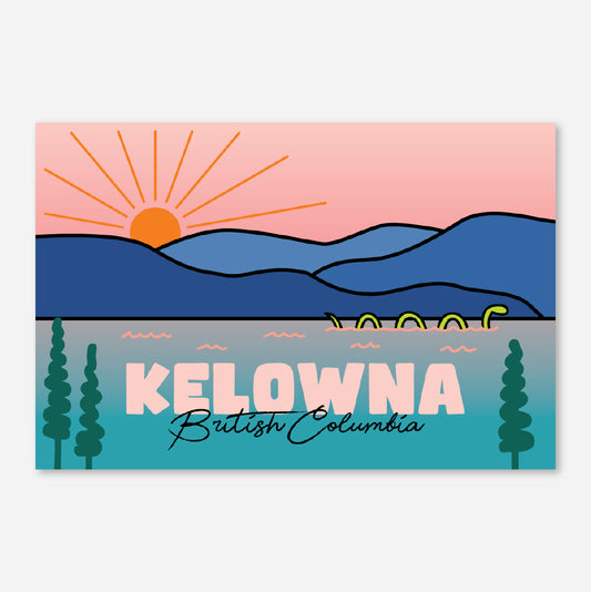 Kelowna Sunset - Postcard