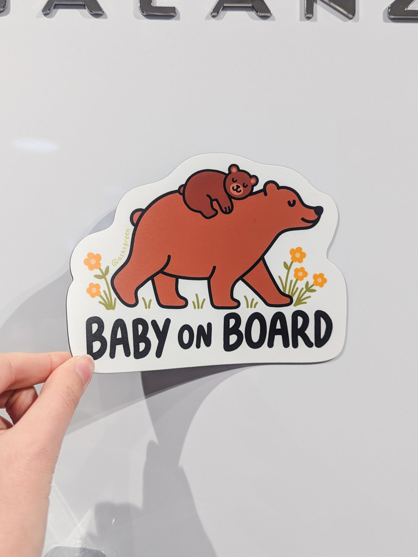 Baby on Board Bears - Car Magnet
