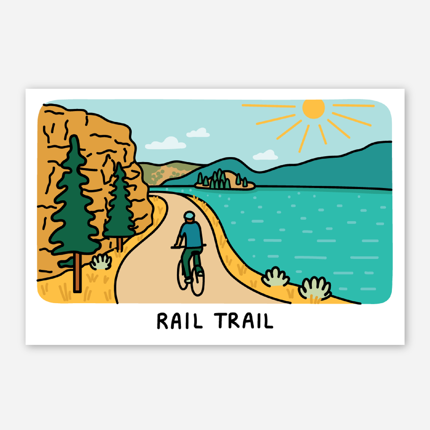 Rail Trail - Postcard