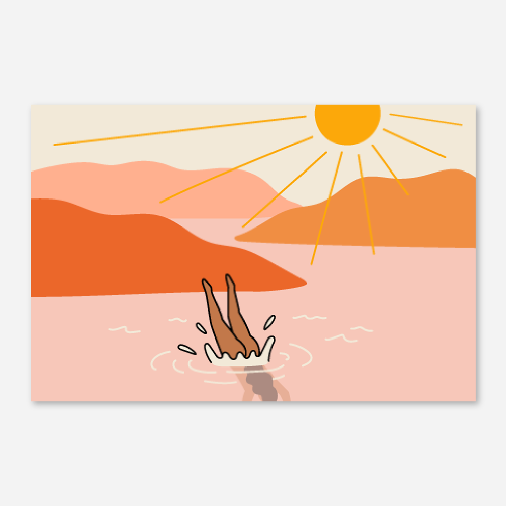 Skinny Dipper - Postcard